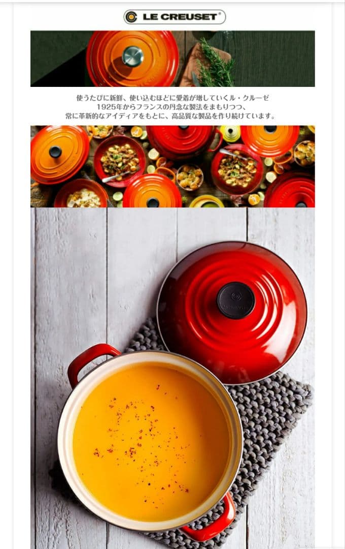 ル・クルーゼ EOS キャセロール 20cm　鍋　赤