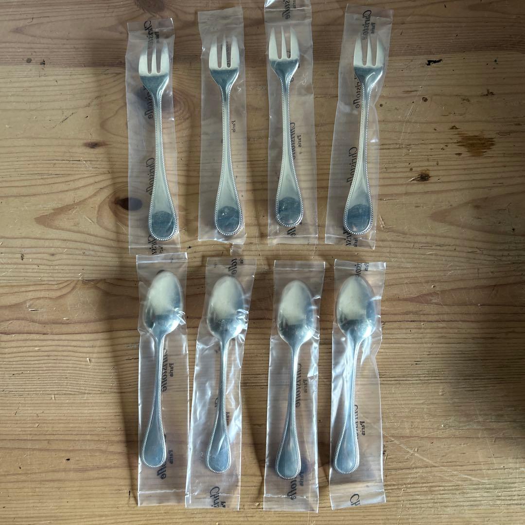 未使用品 クリストフル　フォーク　スプーン　計8本