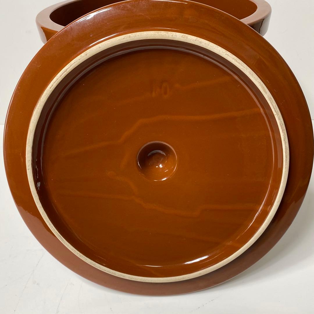 【超稀少品】　常滑焼 久松窯 　甕　 切立蓋付 8号　日本製　容器　訳あり