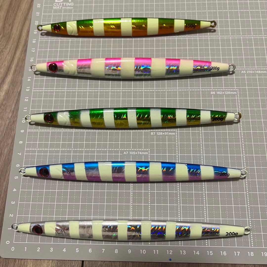新品未使用】メタルジグ 5点セット (200g × 4点 150g × 1点) - メルカリ