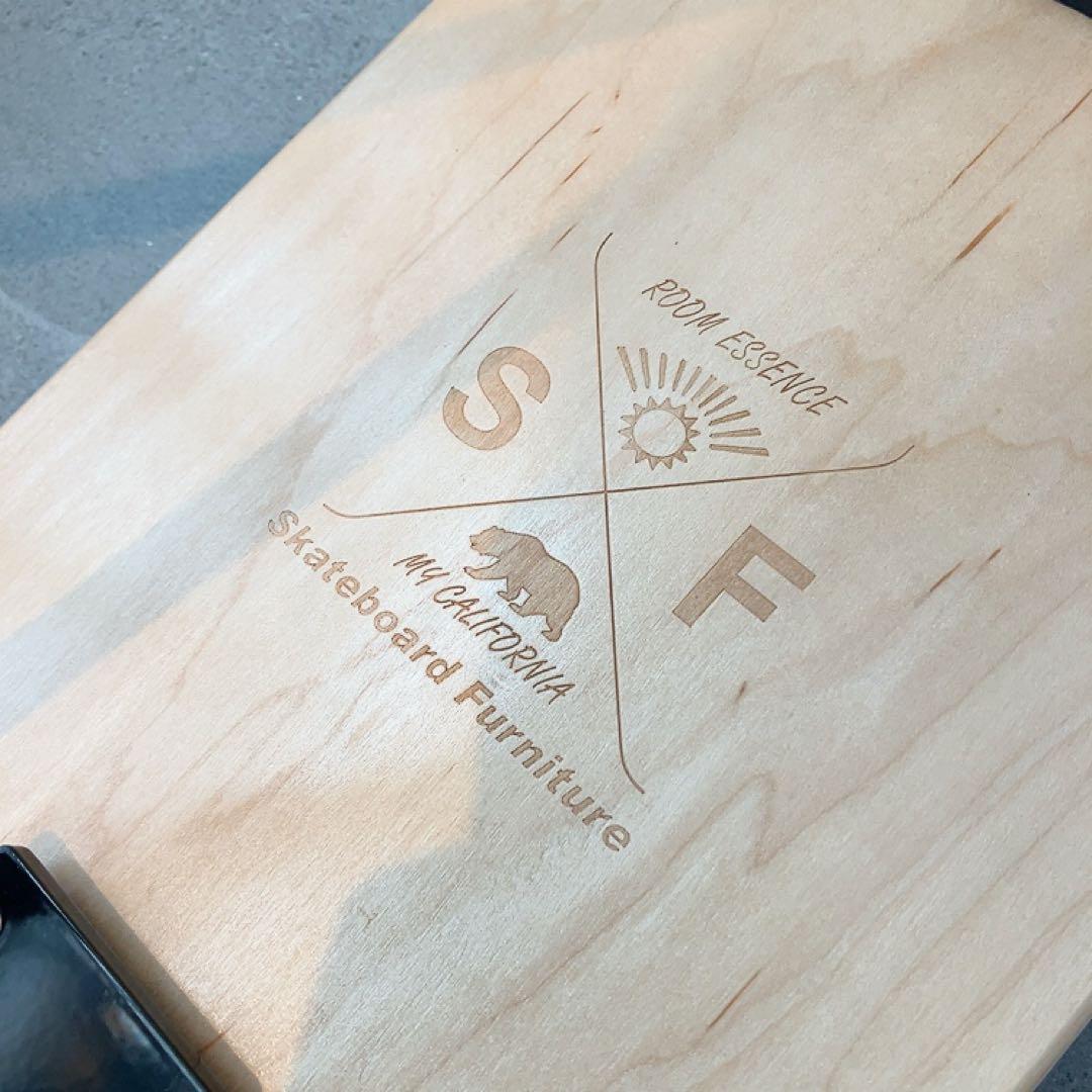 東谷 スケートボードスツール サイドテーブル ラック ブラック