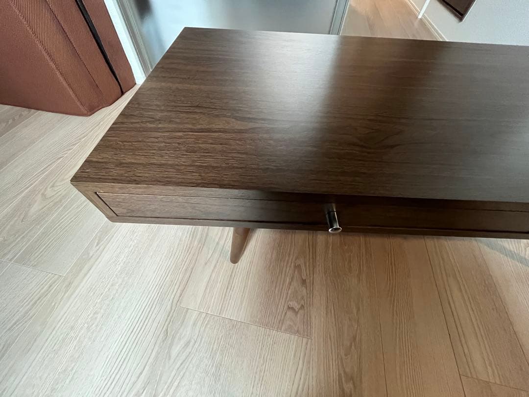 ブラウン 引き出し付きセンターテーブル