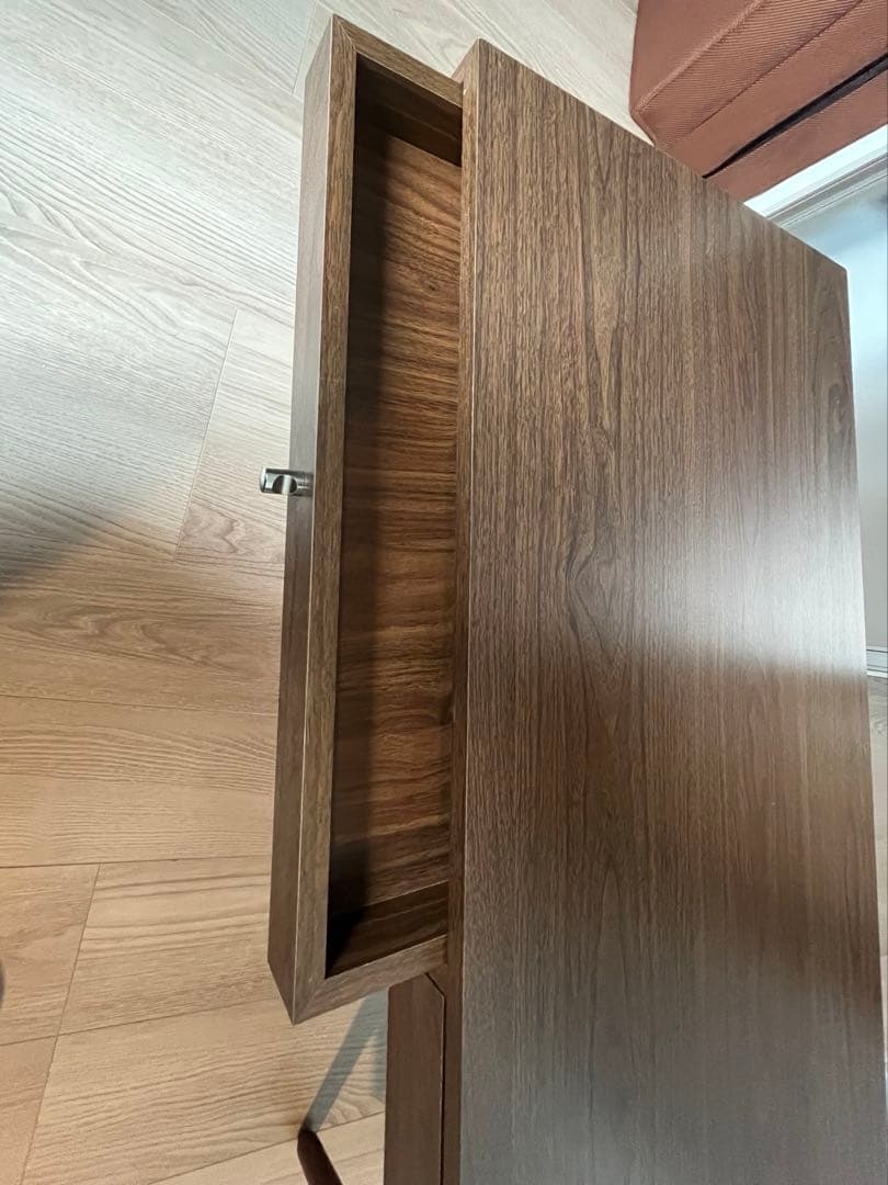 ブラウン 引き出し付きセンターテーブル