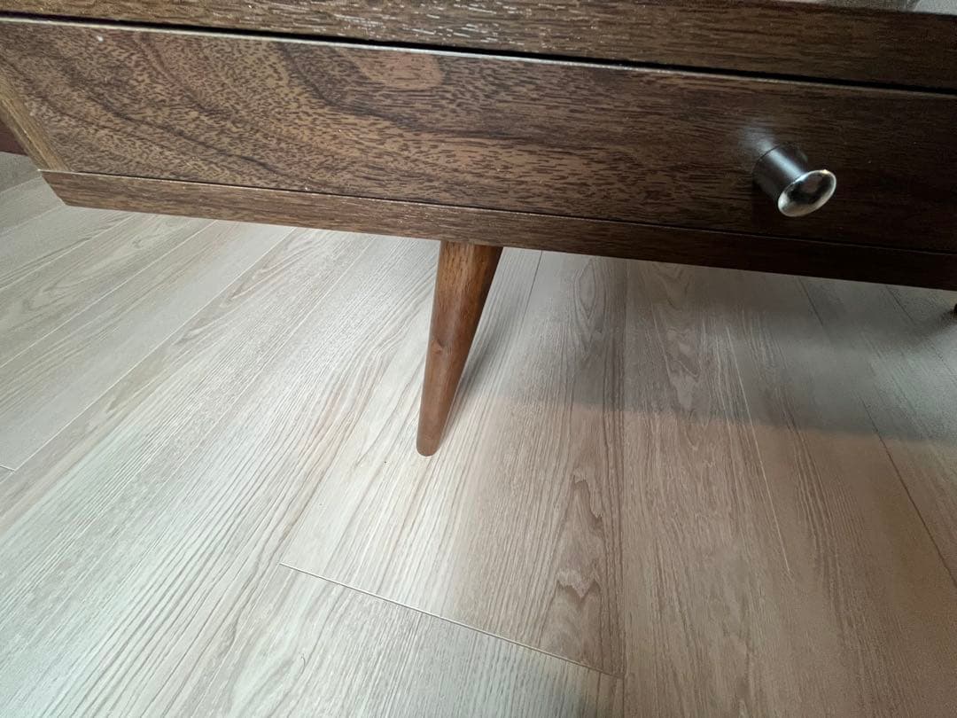 ブラウン 引き出し付きセンターテーブル