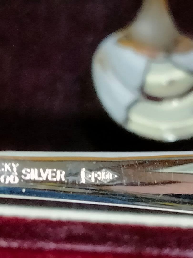 ラッキーウッド LUCKY WOOD スプーンセット 2本 SILVER 950