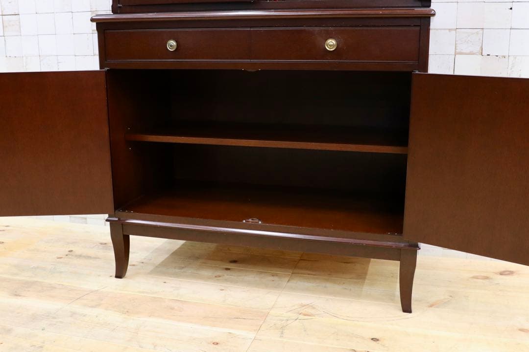 GMHO68○メープル不二家 食器棚 カップボード キャビネット クラシック