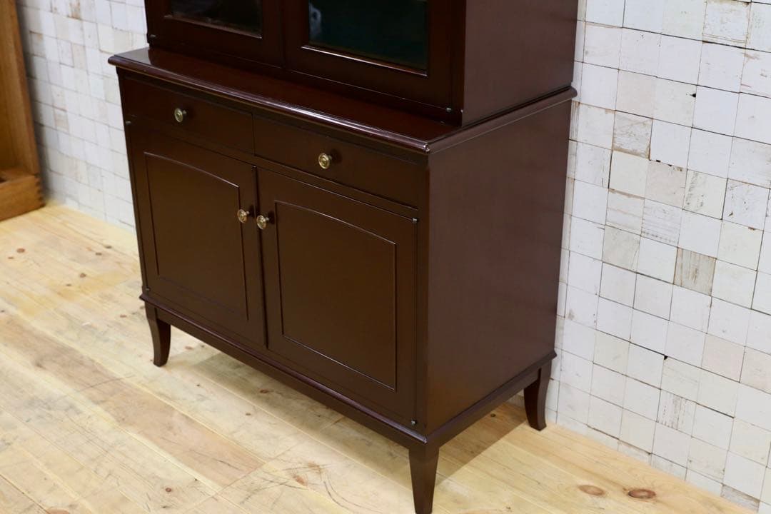 GMHO68○メープル不二家 食器棚 カップボード キャビネット クラシック