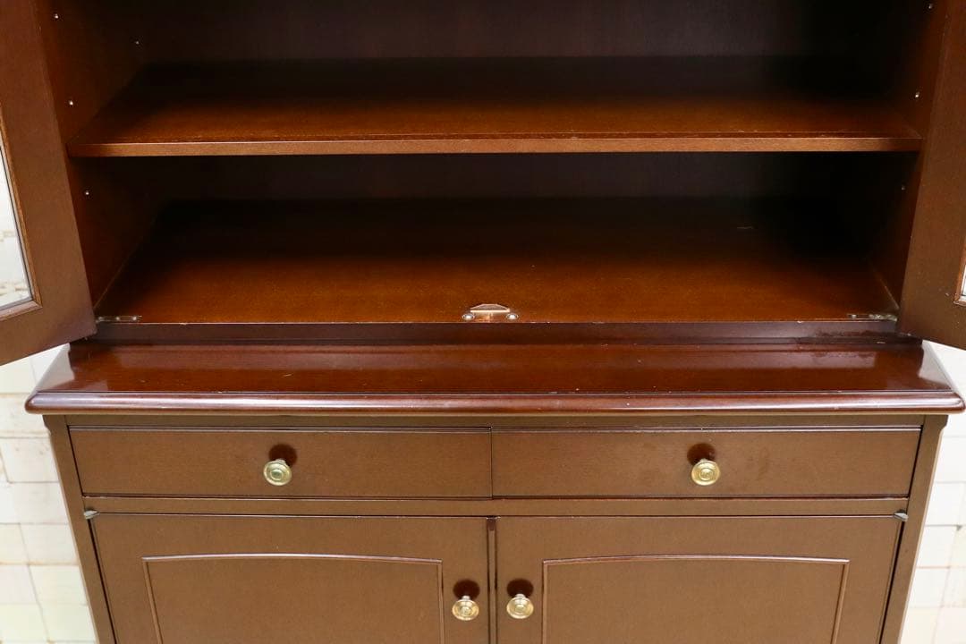GMHO68○メープル不二家 食器棚 カップボード キャビネット クラシック