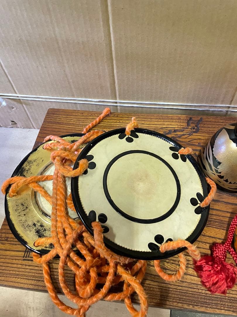 hyoutan 様専用➂ 美品高級 小鼓 豪華金蒔絵鼓 和太鼓 袋付き 楽器