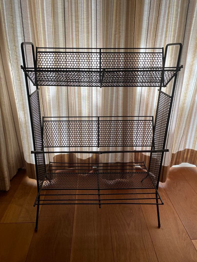 50年代　60年代 ミッドセンチュリー　マガジンシェルフ　アイアン棚