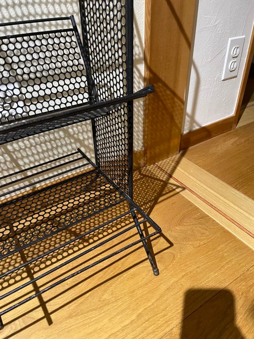 50年代　60年代 ミッドセンチュリー　マガジンシェルフ　アイアン棚