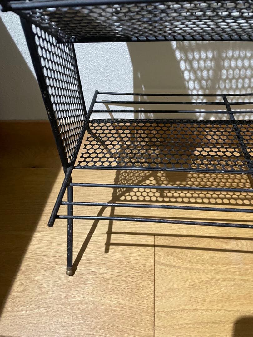 50年代　60年代 ミッドセンチュリー　マガジンシェルフ　アイアン棚