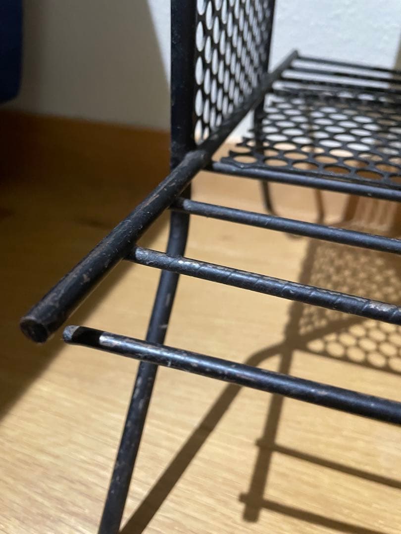 50年代　60年代 ミッドセンチュリー　マガジンシェルフ　アイアン棚