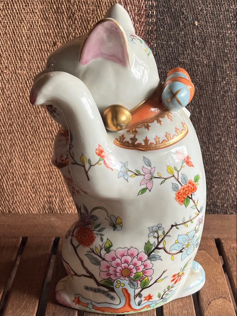 復刻版 マイセン写し招き猫 瀬戸焼