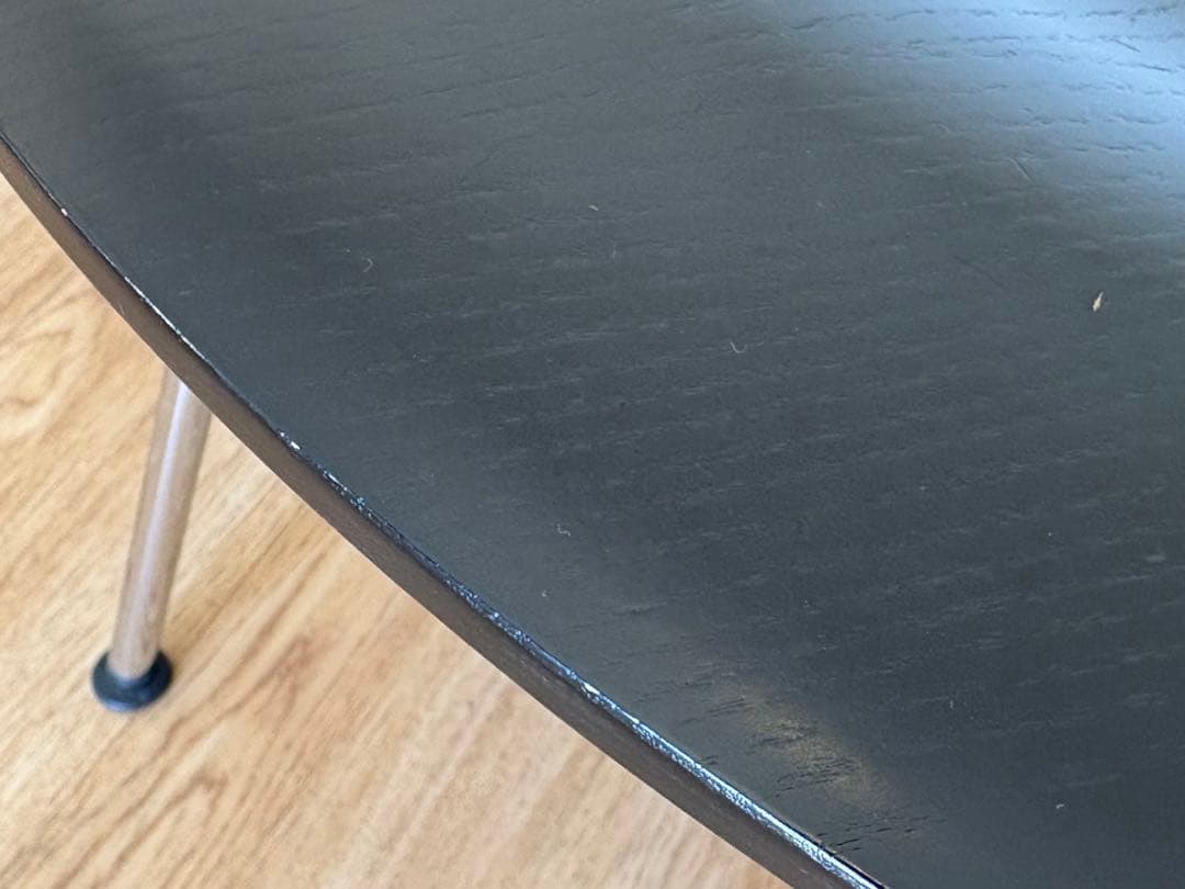 【名作】イームズ プライウッドコーヒーテーブル メタルベース CTM エボニー