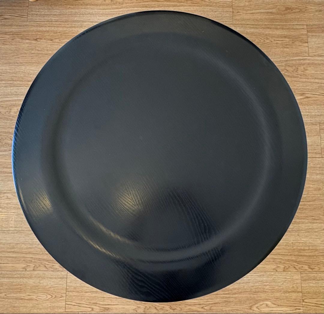 【名作】イームズ プライウッドコーヒーテーブル メタルベース CTM エボニー