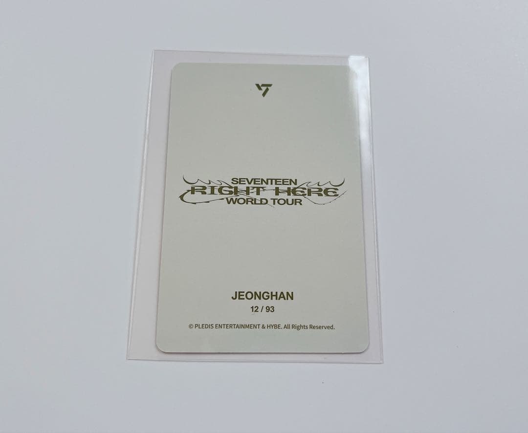 SEVENTEEN RIGHT HERE ジョンハン トレカ 12 - メルカリ