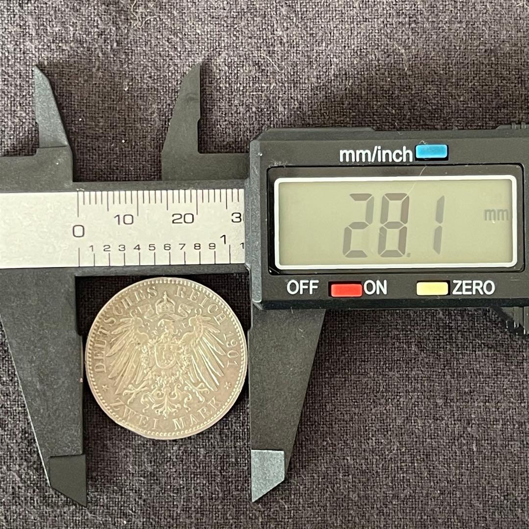 ドイツ 1901年 プロイセン200周年記念コイン 2マルク銀貨 - メルカリ