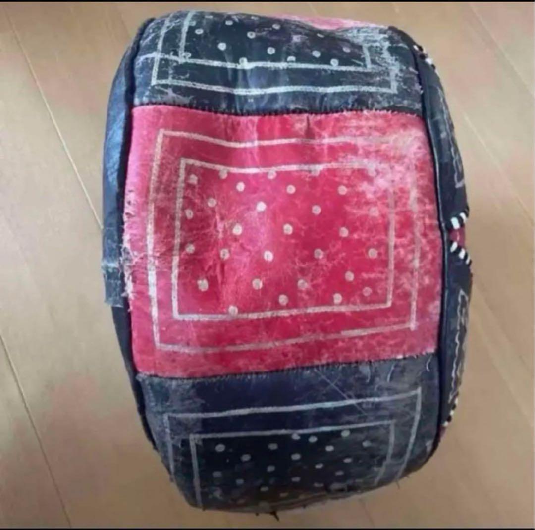 モロッコプフクッション収納ハンドメイドオットマンソファポーチエスニック