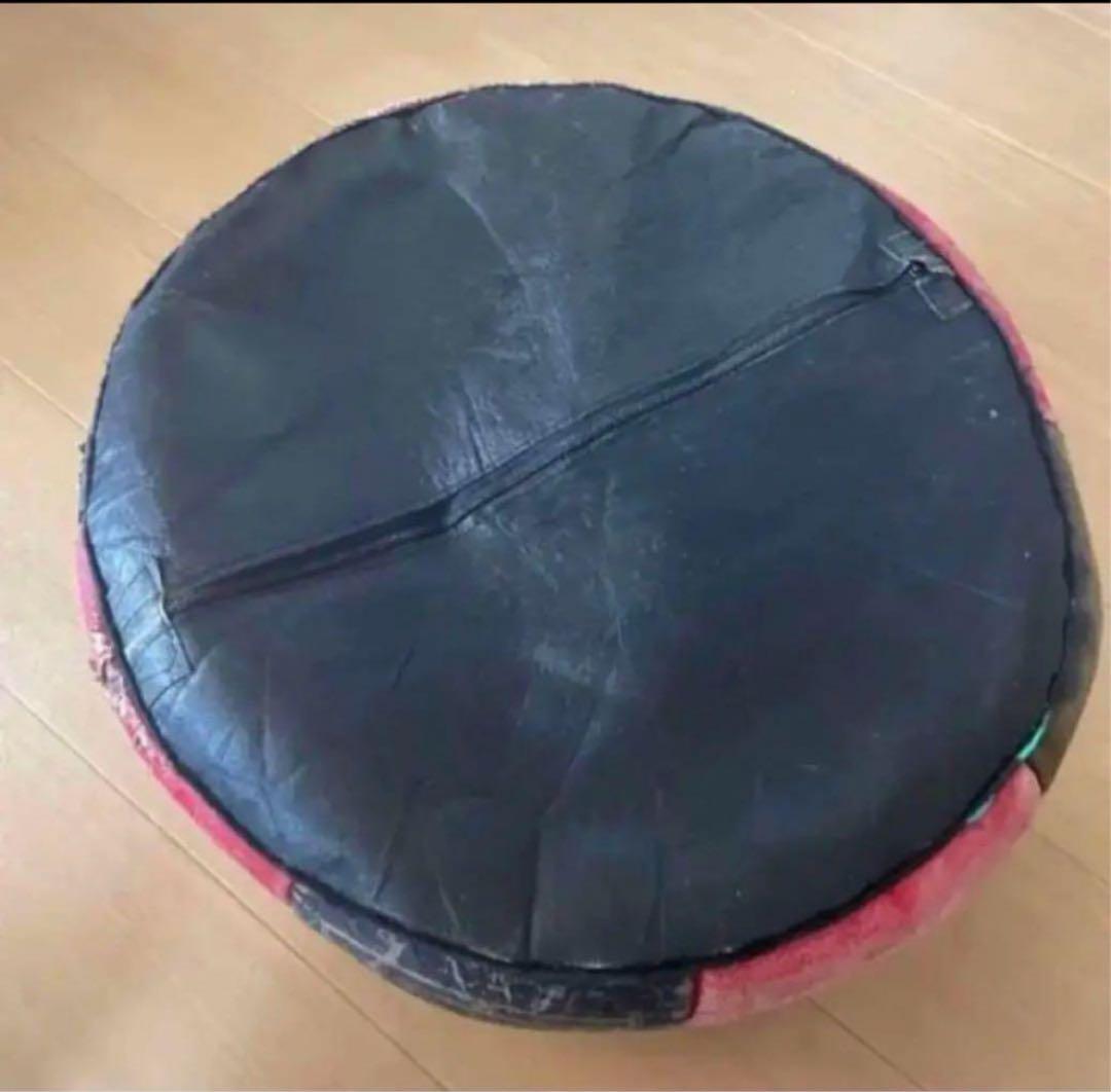 モロッコプフクッション収納ハンドメイドオットマンソファポーチエスニック