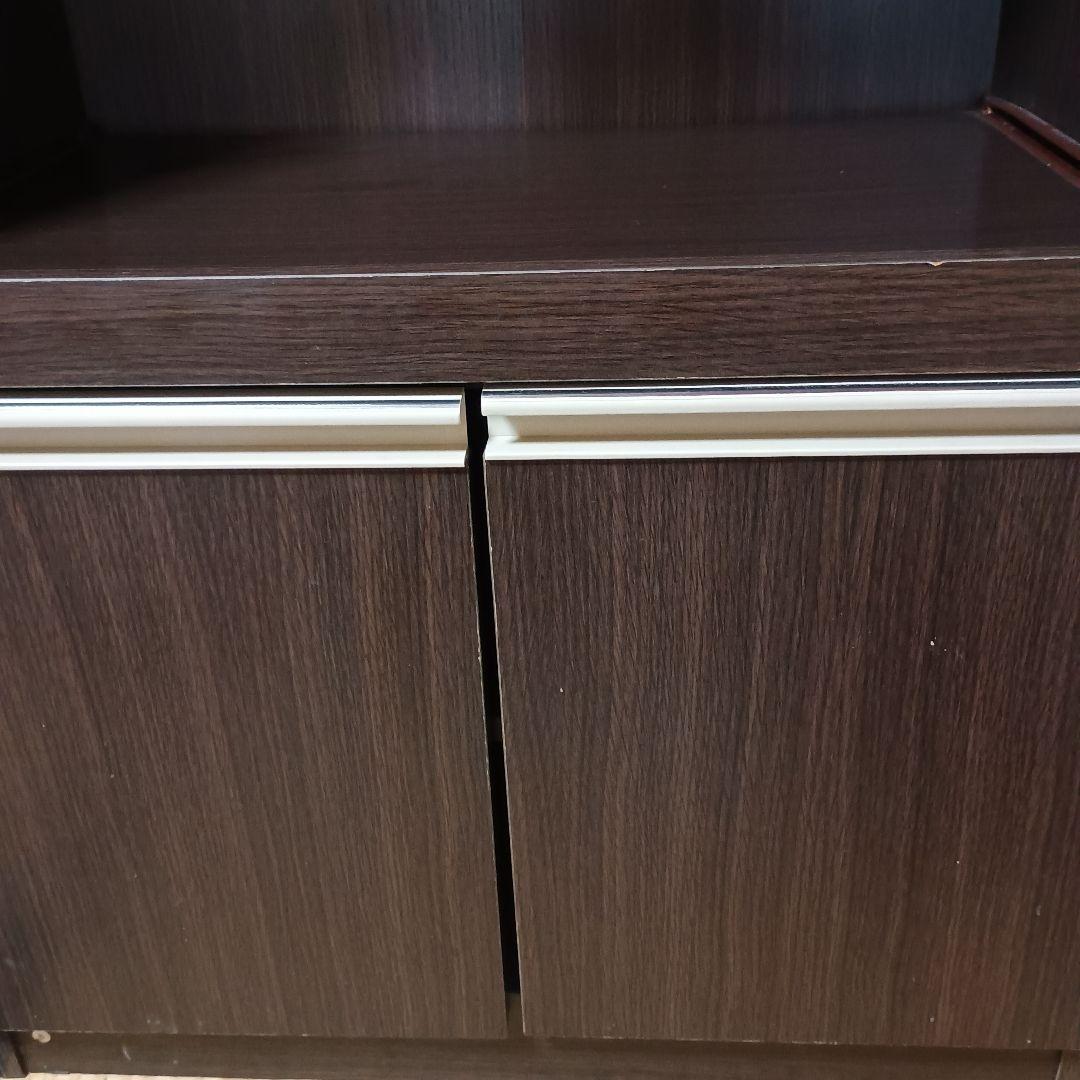 送料込 ニトリ レンジ台 レンジボード フォルムN RE9060 ダークブラウン