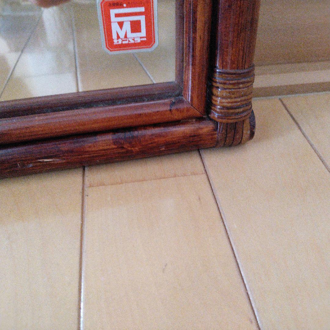 お値下げ！籐姿見 ヴィンテージ ラタン