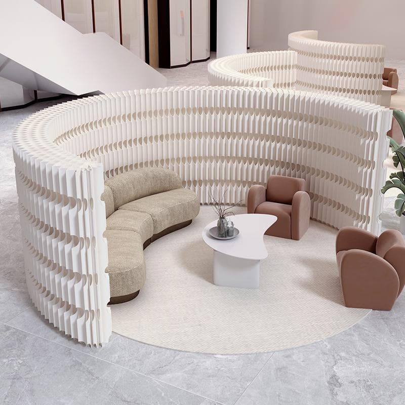 パーテーション間仕切り折り畳み式高さ1.6ｍ長さ3ｍ-4ｍ組立不要ついたて目隠し