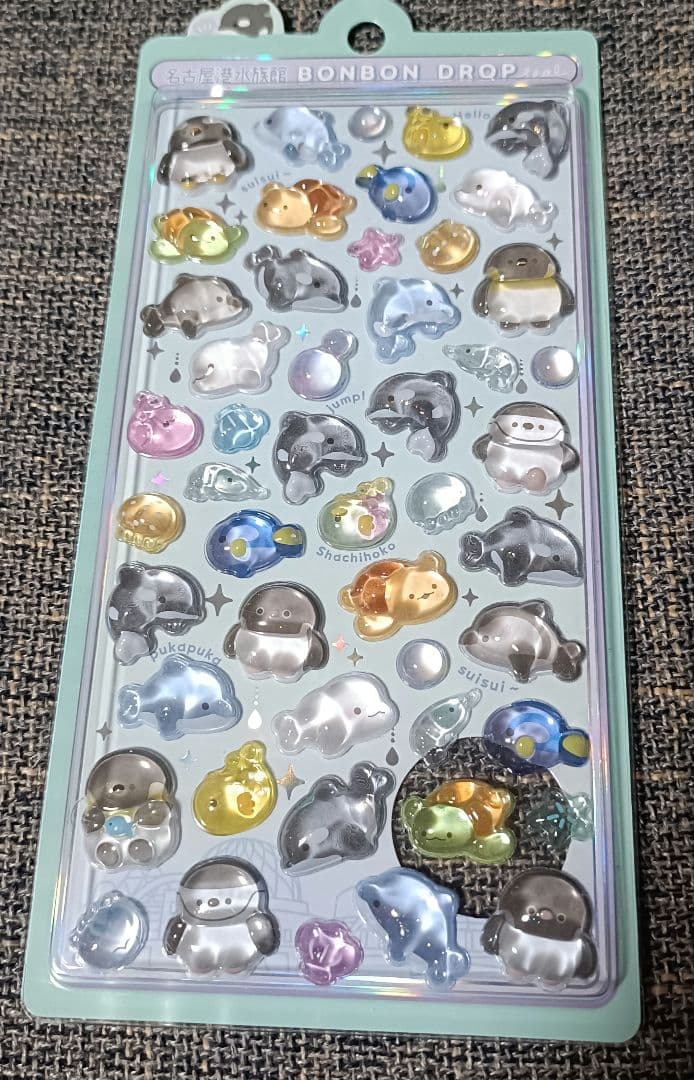 ふ*ん様 名古屋港水族館限定 ボンボンドロップシール - メルカリ