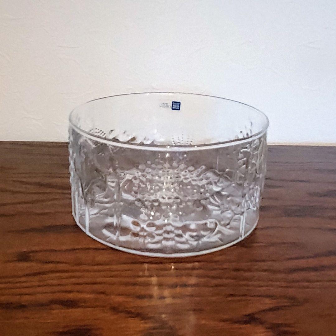 ヴィンテージ ヌータヤルヴィ フローラ ボウル 15cm クリア ガラス食器