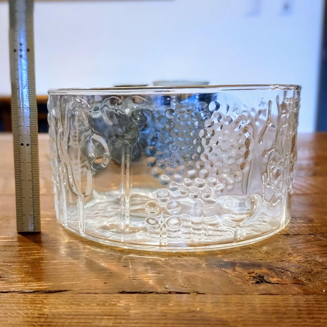 ヴィンテージ ヌータヤルヴィ フローラ ボウル 15cm クリア ガラス食器