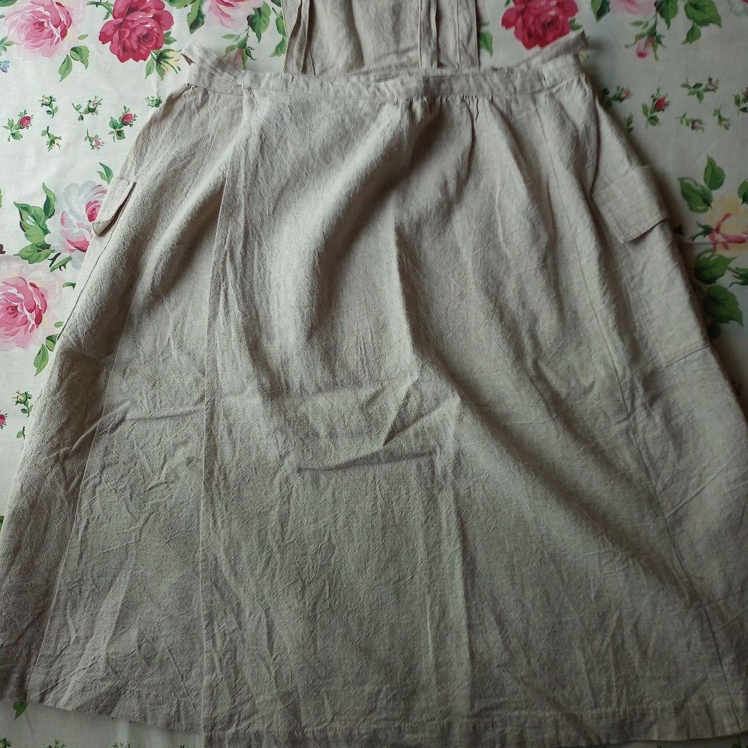 LOISIR　ロワズィール　アデュートリステス　リネン　エプロン　ワンピース