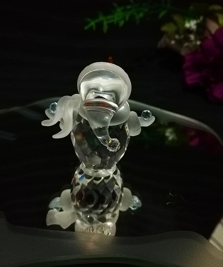 ☆廃盤☆美品スワロフスキークリスタルオブジェスノーマン親子おまけ付