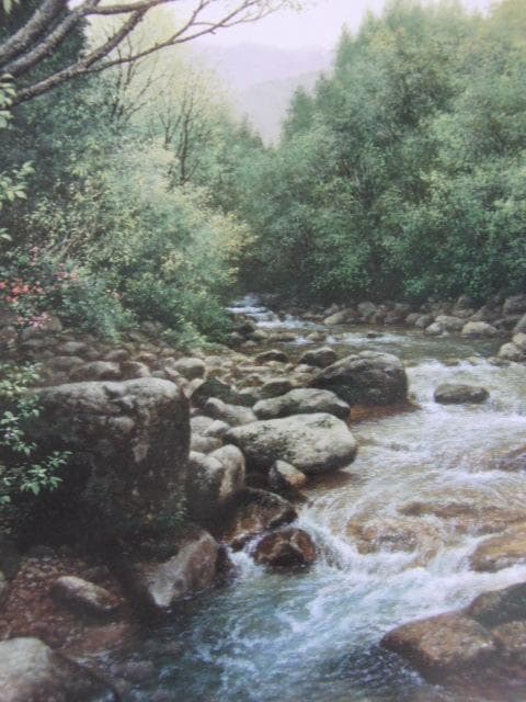 田染幸雄、【五月】、希少な大判額装用画集より、美品、日本人画家