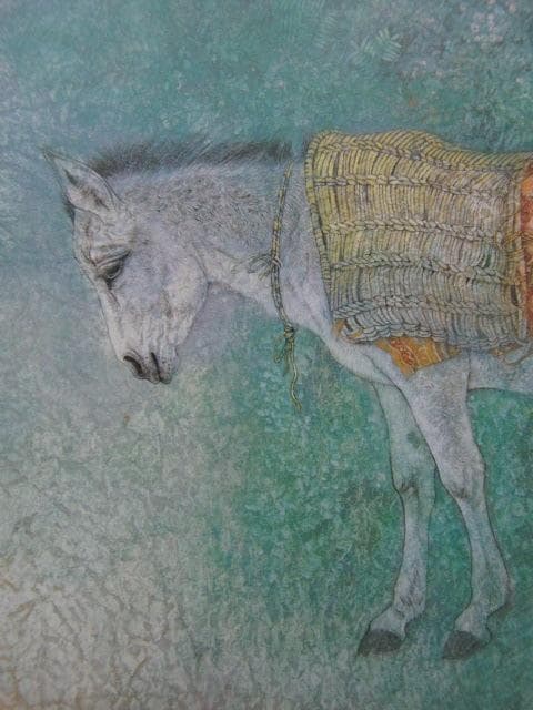 西田俊英、【花蔭】、希少な額装用画集画、新品高級額 額装付、状態