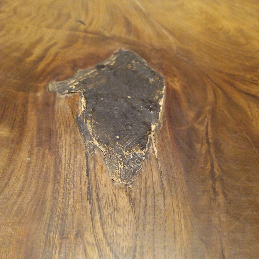 無垢材 センターテーブル 自然木の形状一枚板　デスク　テーブル　天然木版