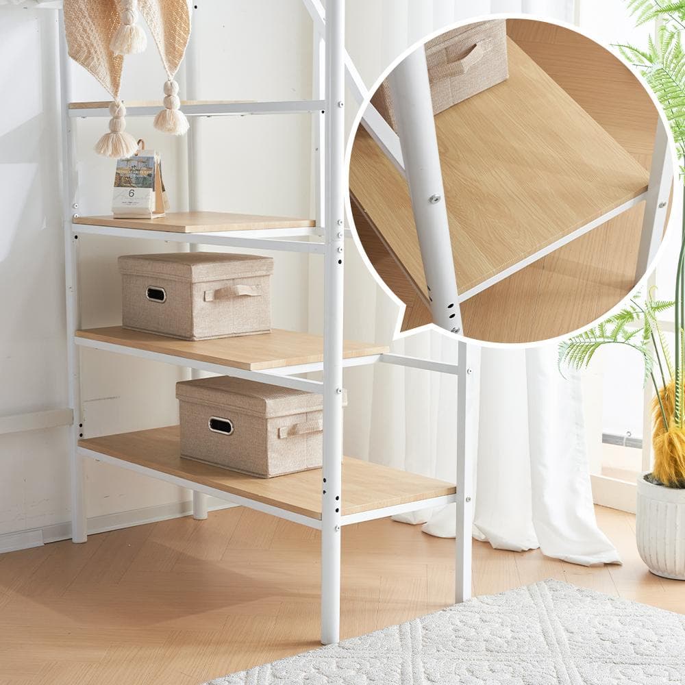 大人気✨！ロフトベッド（S）コンセント・デスク付きスチール 耐震　BLACK