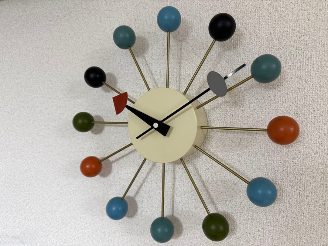 超美品 ジョージ・ネルソン ボールクロック 掛け時計