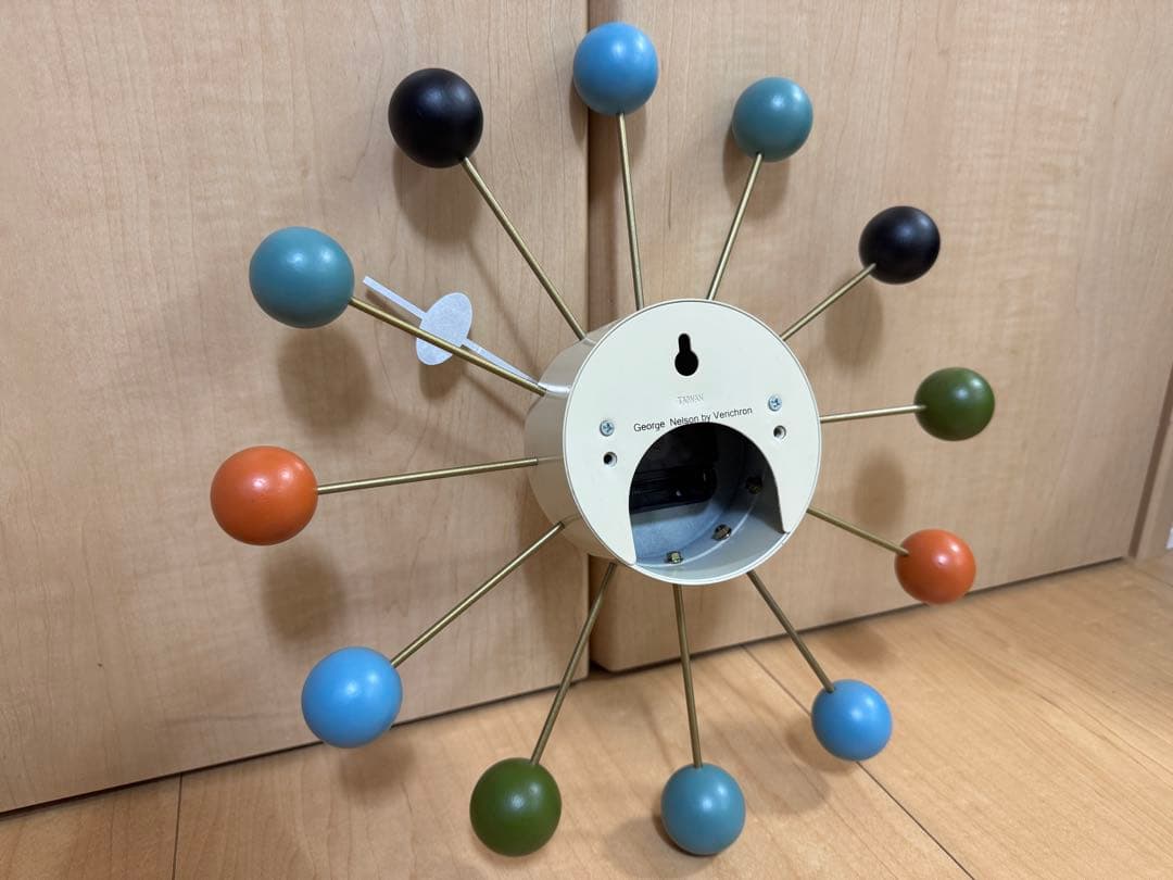 超美品 ジョージ・ネルソン ボールクロック 掛け時計