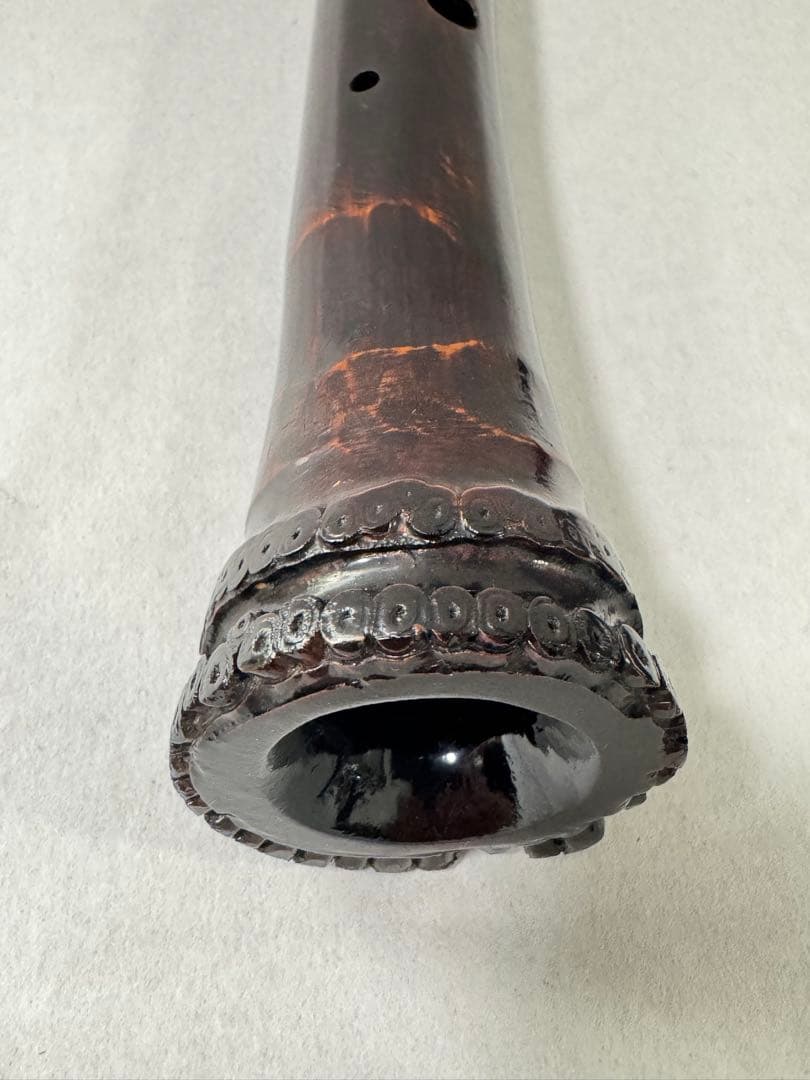 尺八　黒漆尺八　9孔尺八　1尺八寸 美品　柴田聖山考案