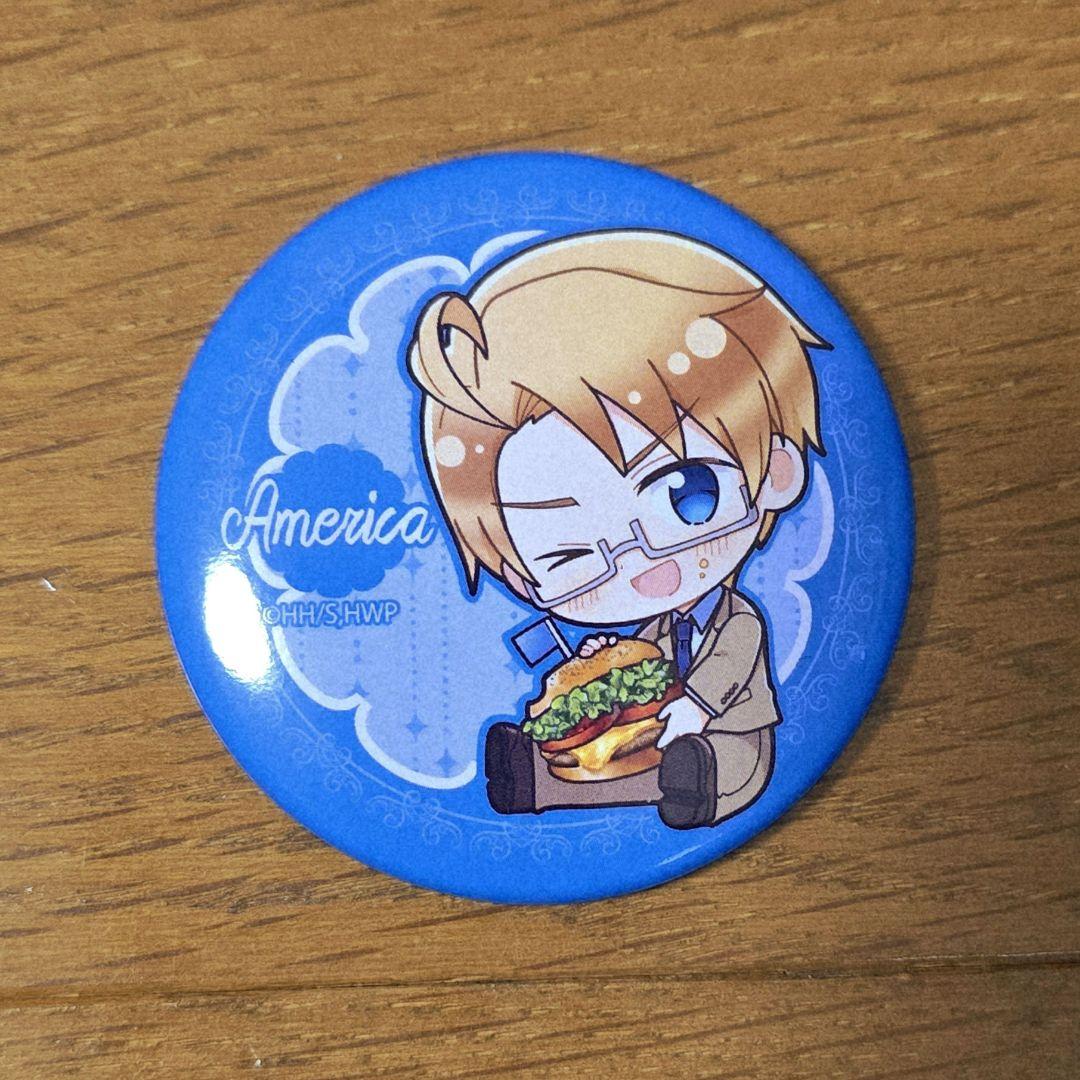 ヘタリア アメリカ 缶バッジ ぎゅぎゅっと - メルカリ