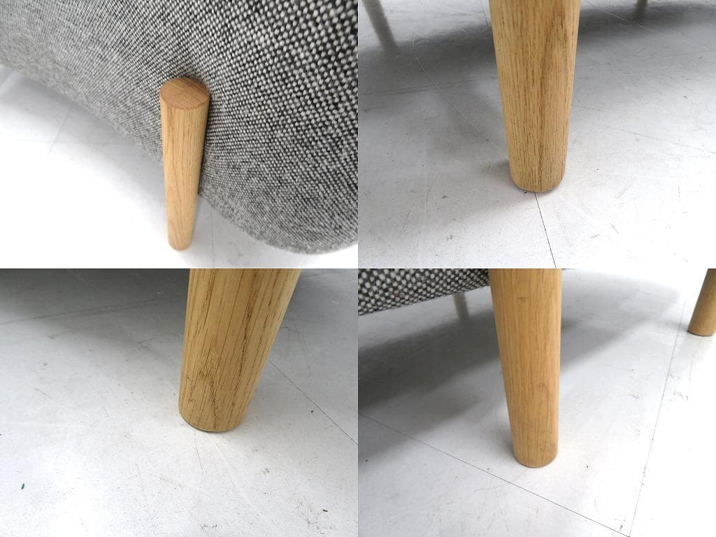 展示品 カリモク ドラドラ 北欧 オーク材 ソファ オットマン ラウンジ