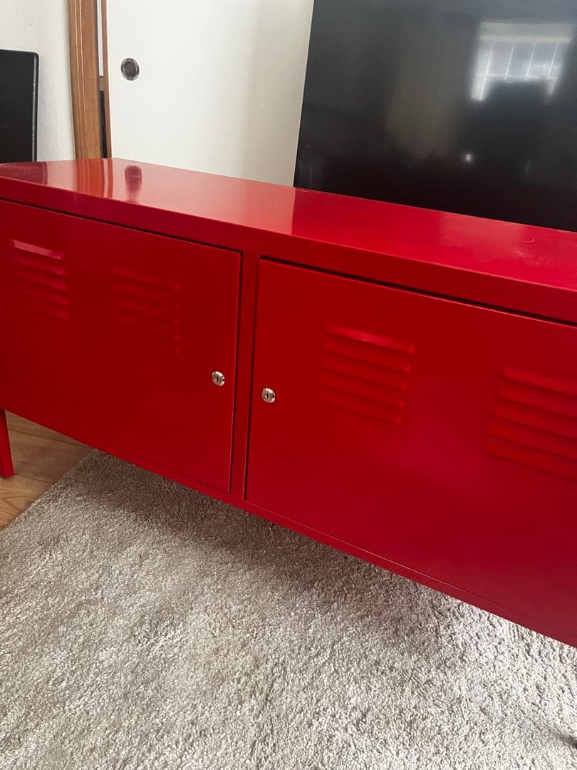 【廃盤品】 IKEA 赤いキャビネット 訳あり