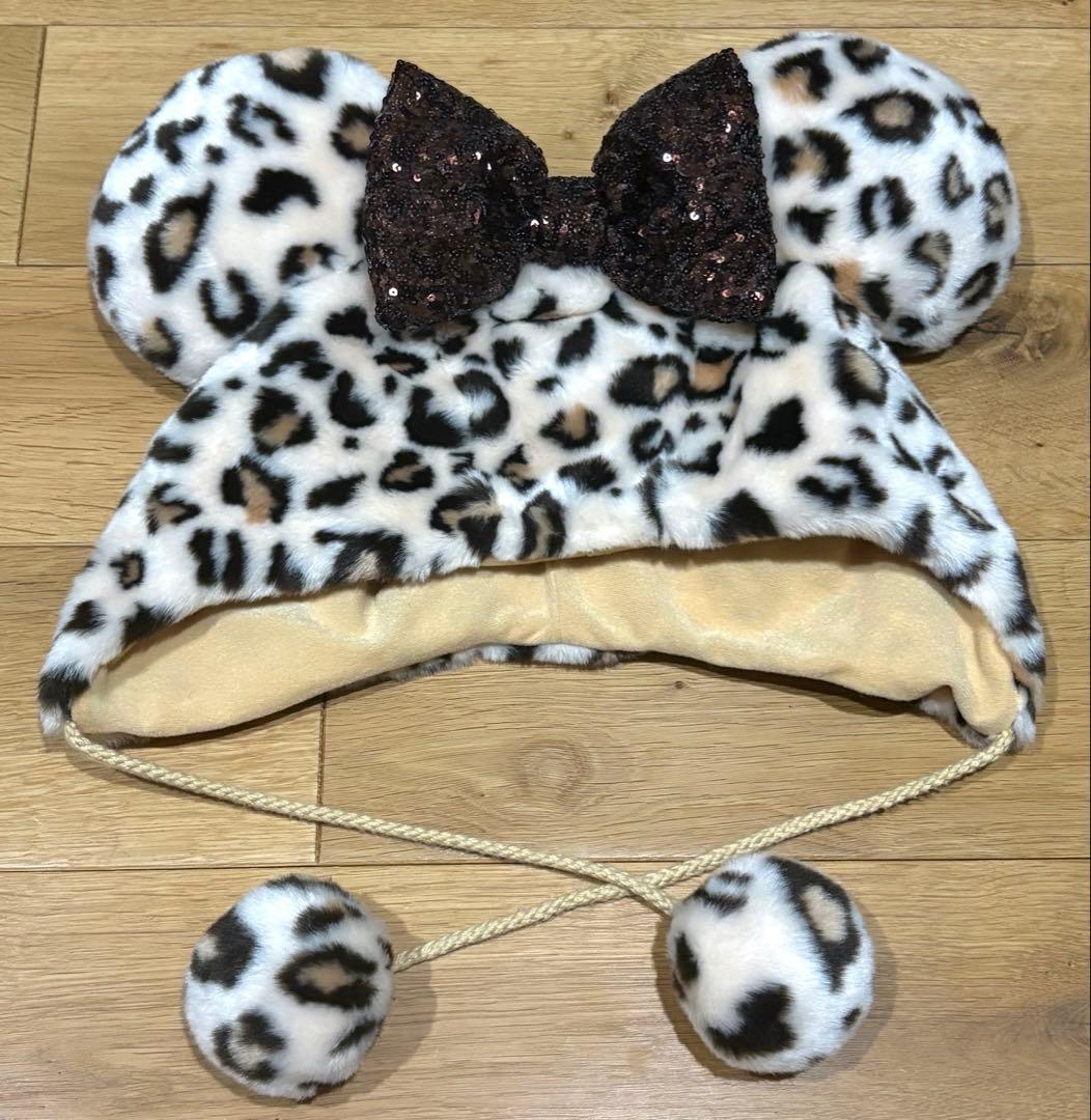 ミニー ヒョウ柄 ファンキャップ 茶色 ブラウン - メルカリ