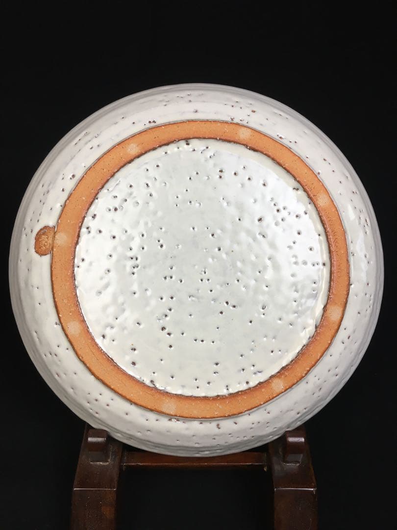 S231三輪栄造 萩皿・萩焼 共箱