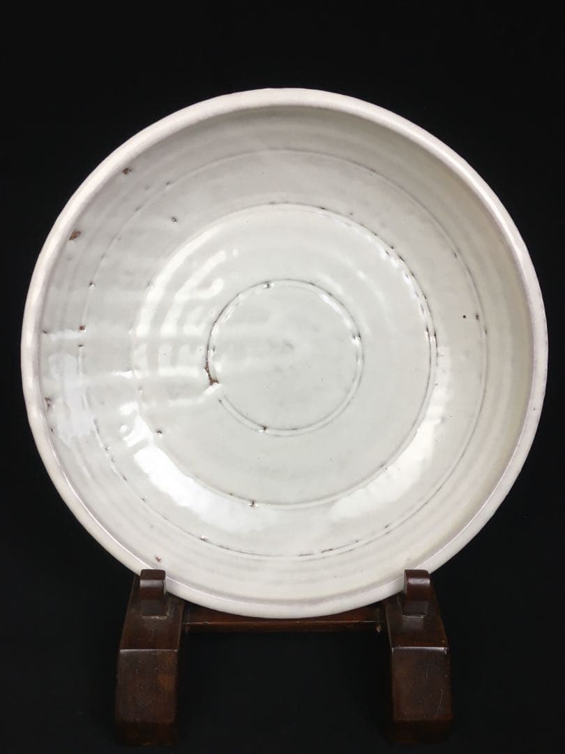 S231三輪栄造 萩皿・萩焼 共箱