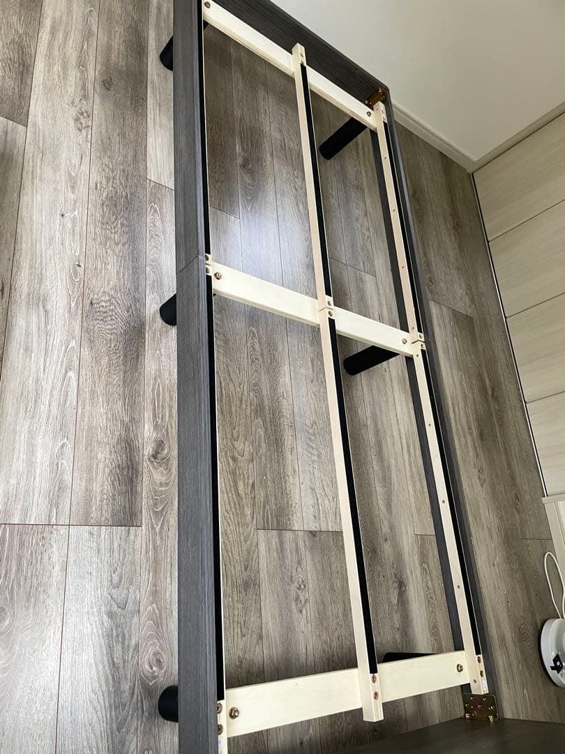 シングルベッドフレーム ダークグレー