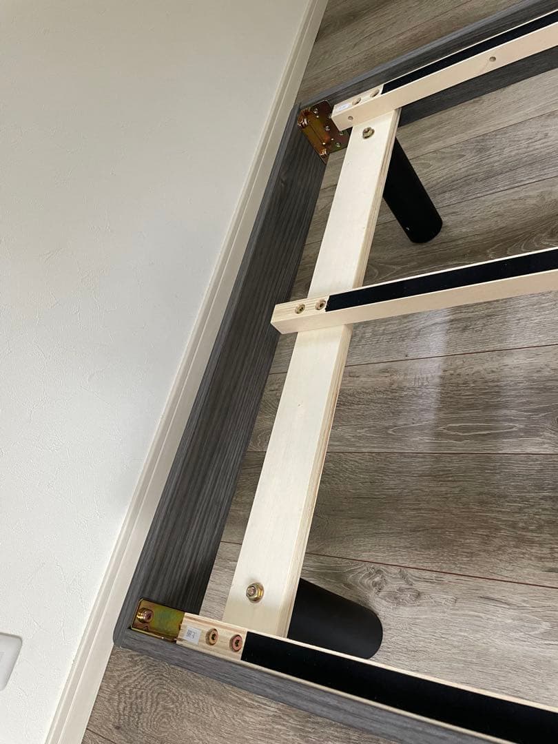 シングルベッドフレーム ダークグレー