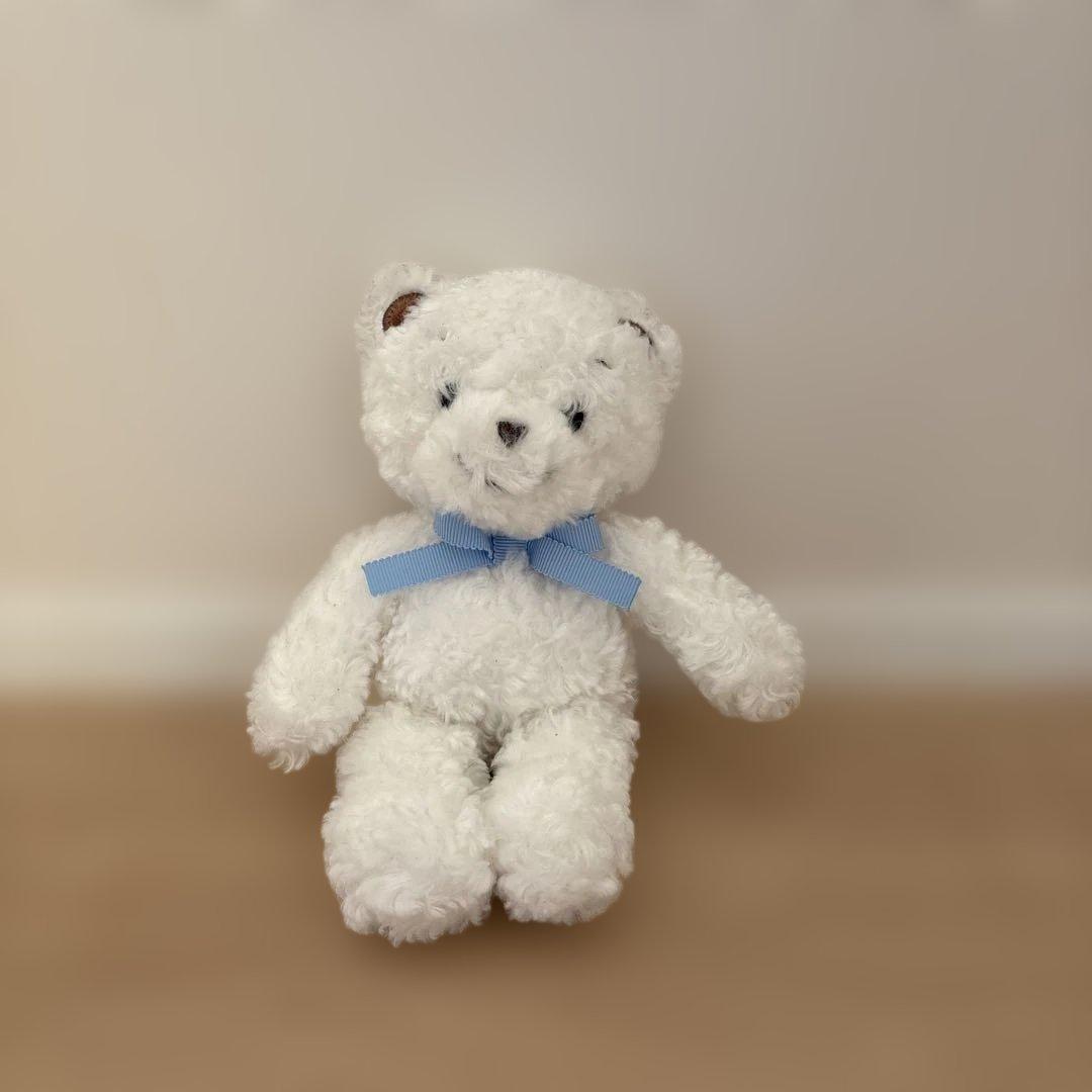 familiar ぬいぐるみ 水色リボン くま ふぁみちゃん - メルカリ