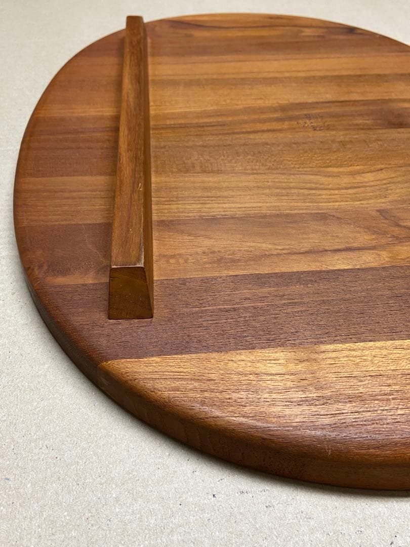 【ビンテージDANSK】シャルキュトリーボード 大 楕円形　チーク寄せ木