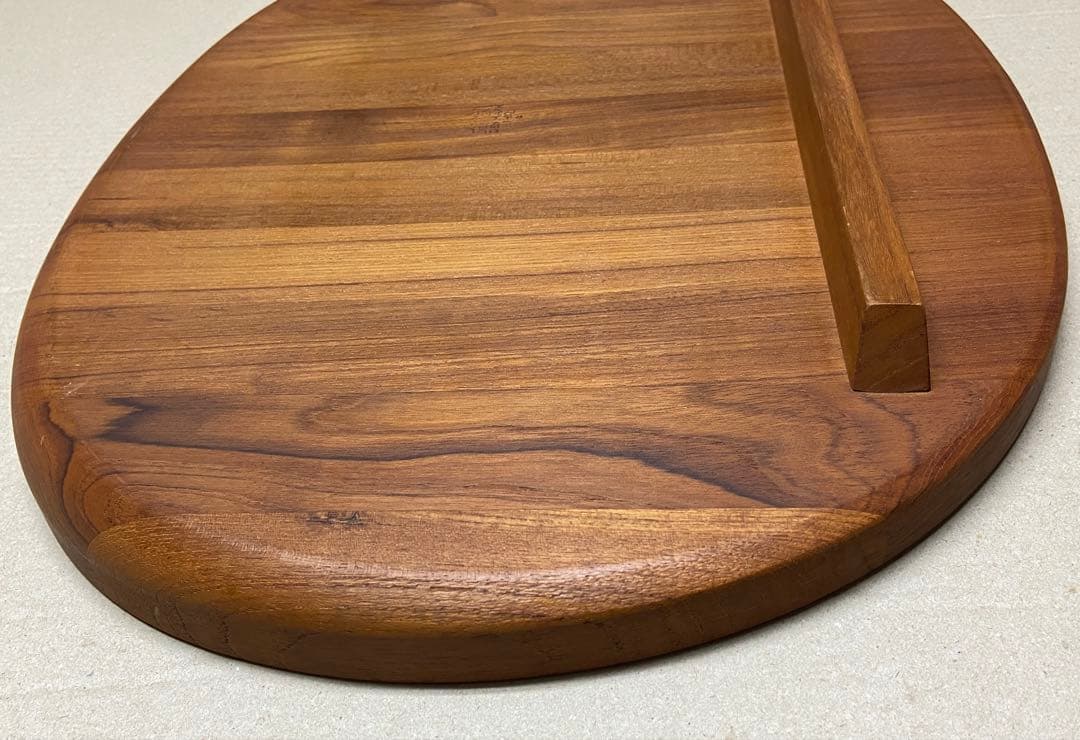 【ビンテージDANSK】シャルキュトリーボード 大 楕円形　チーク寄せ木